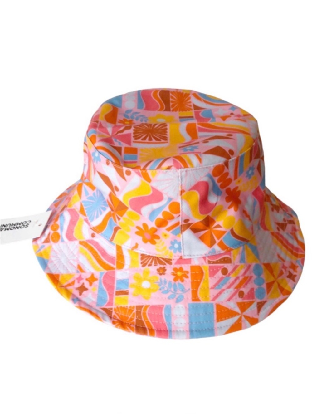 Sonoma Pink & Orange Cotton Bucket Hat